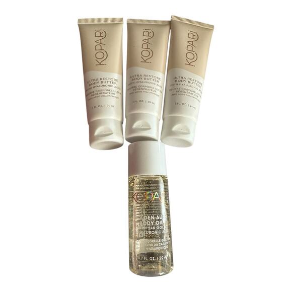 4 X Kopari Ultra Restore Body Butter With Hyaluronic Acid Oil Bundle 1 Oz Each - Picture 1 of 3